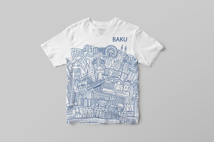 Baku city T-shirt