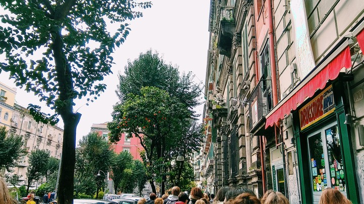 trottoir de Naples