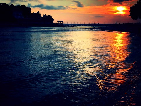 Sunset at the beach