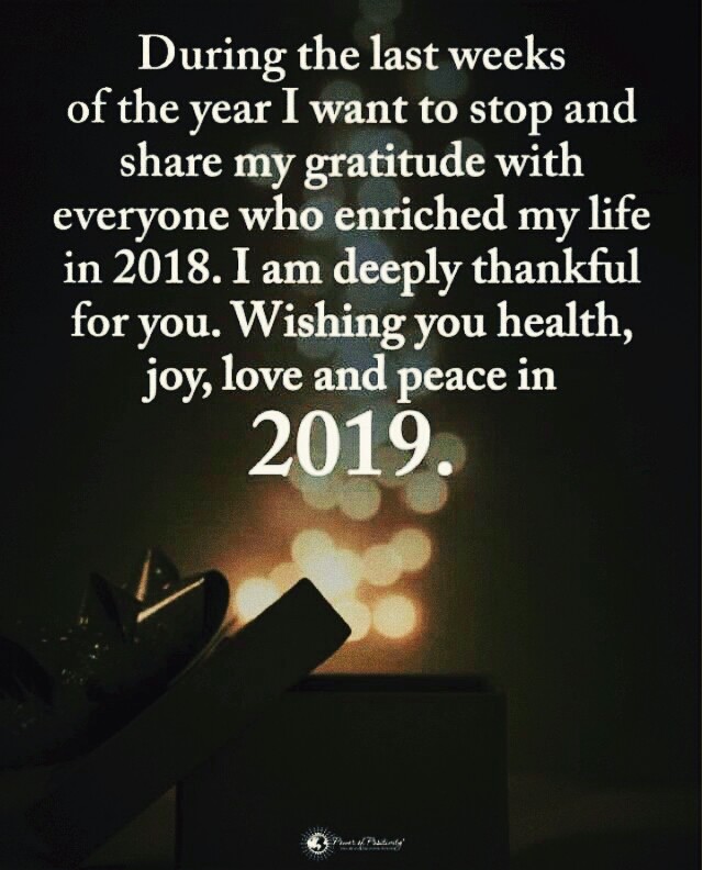 This is my wosh for you and your family for 2019