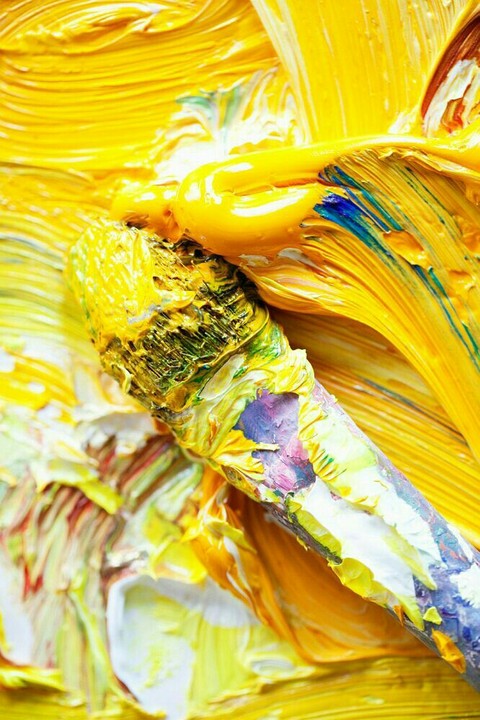 Thick Yellow Paint