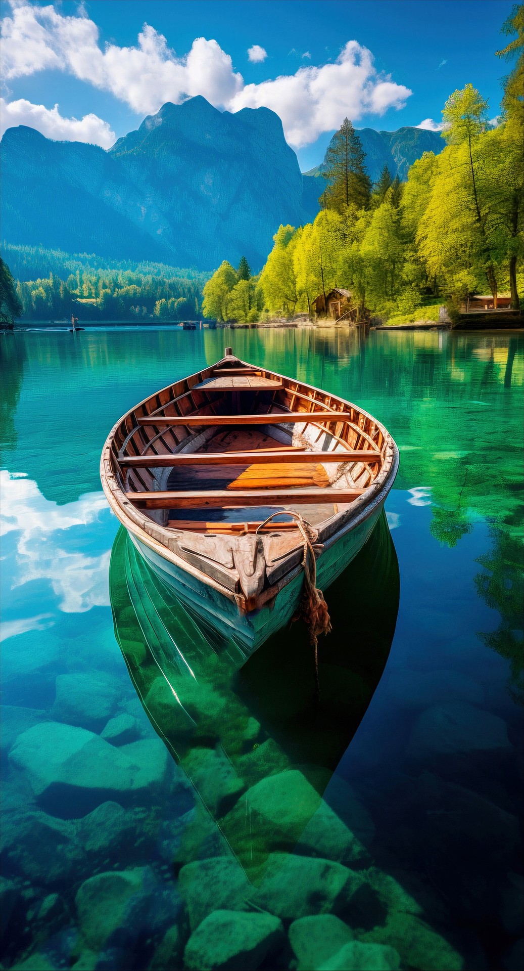 hình nền boat, blue