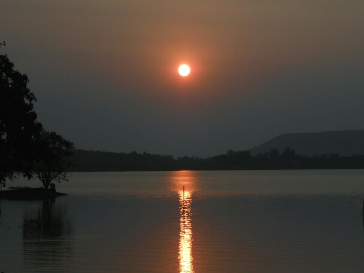 when sun sets ..