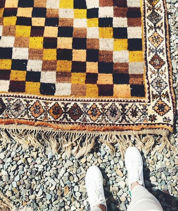 Iranian hand-woven carpet