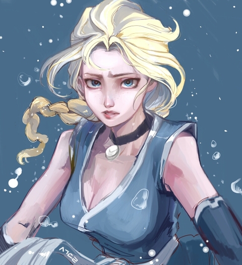 Elsa waterbending