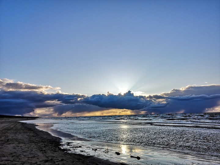 sunset in Riga