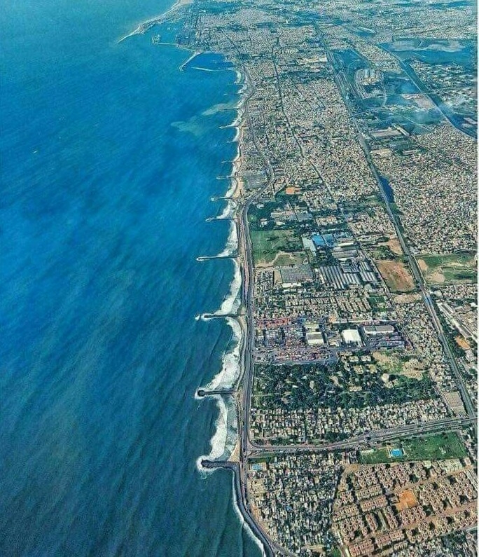 Ariel view of Chennai