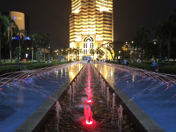 front of Petronas Twin Tower