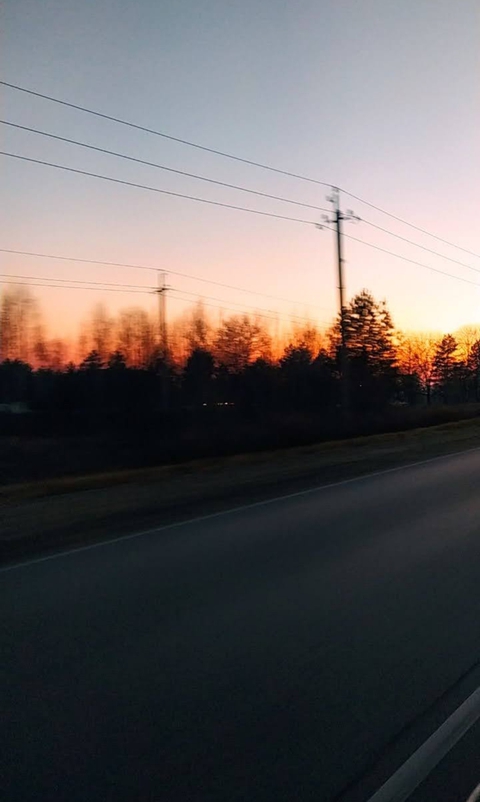 רקעים afterglow, dusk