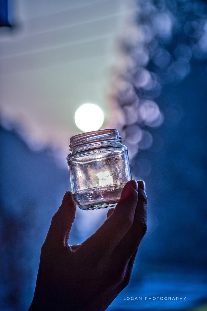 lighting with a glass