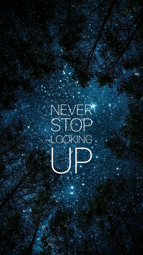 look up