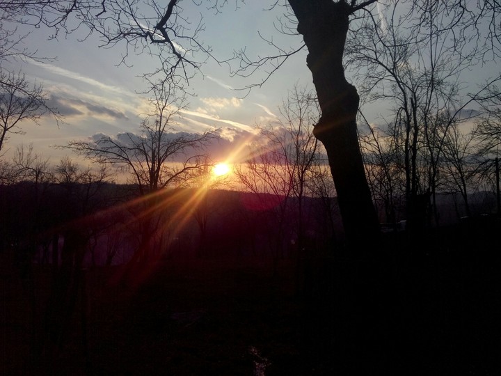 When sun meets hills