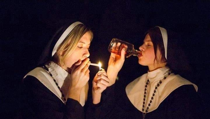 Smoking and drinking nuns