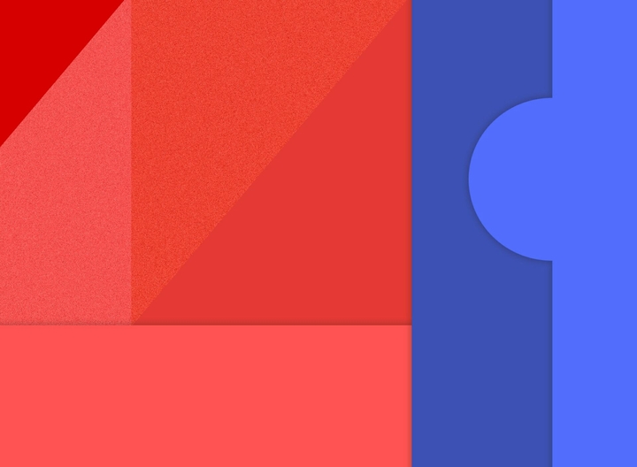 Indigo on red