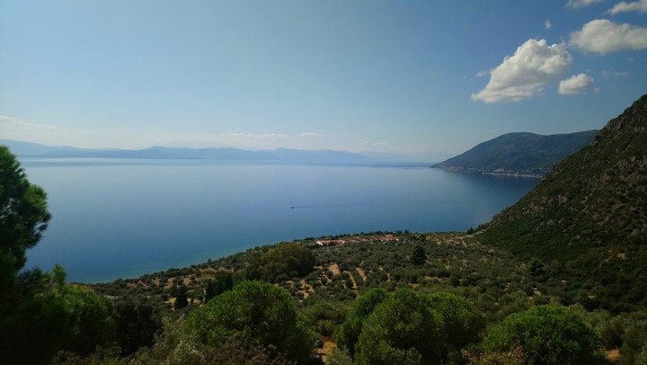 view from a Greek Monastery in Aidipsos