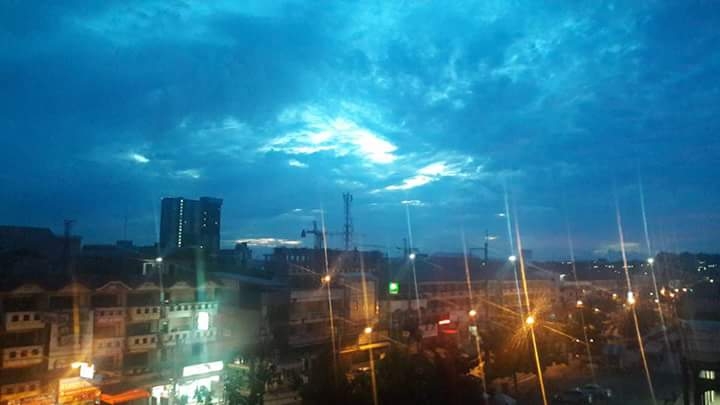 Blue Sky at night