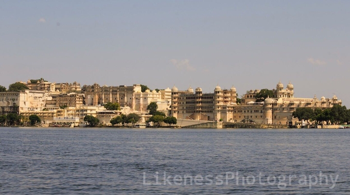 City Palace Fort Full view Udaipur Rajsthan