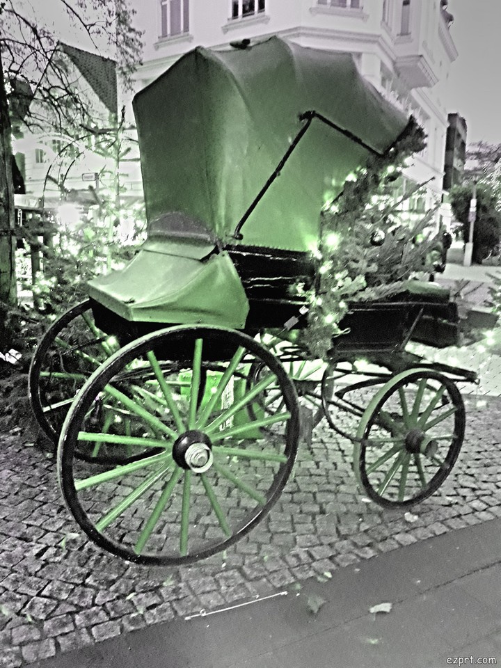 grüne Kutsche
