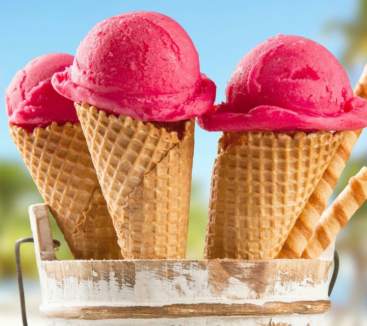 Pink icecream