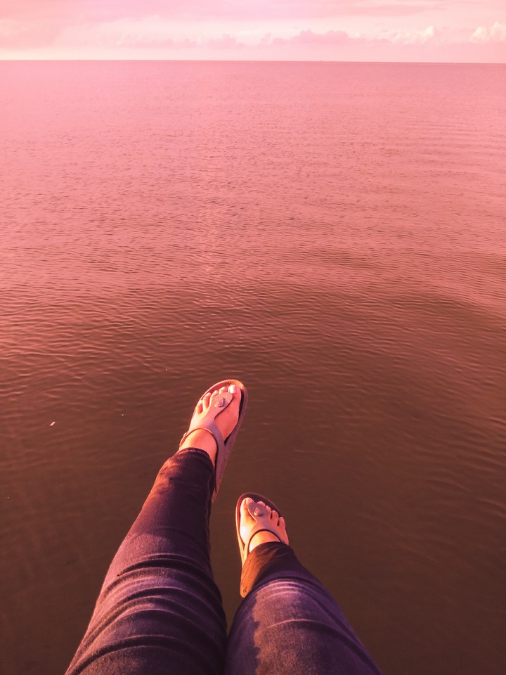 Into the sea