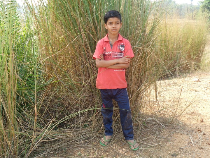 Village cute boy