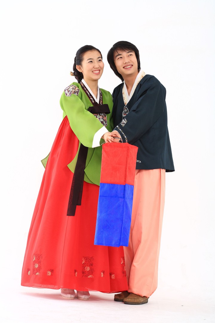 Couple in Korean Dress I