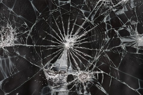 Glass Cracks Splinters Broken