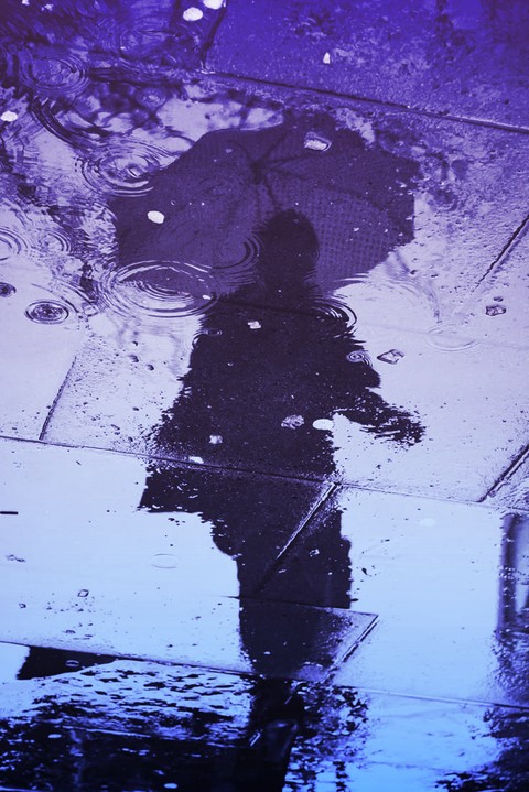 blue, reflection वॉलपेपर