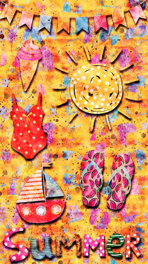 icecream, illustration वॉलपेपर