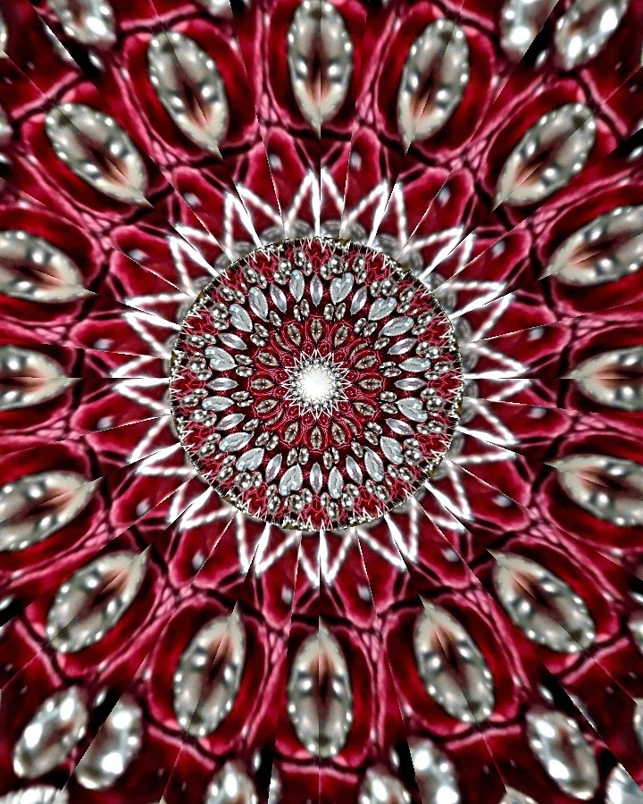 A purse at a Goodwill store kaleidoscope