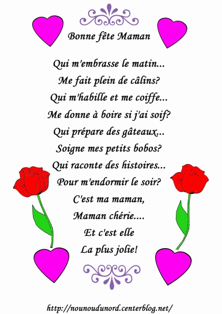 Poeme Fête des mères ❤