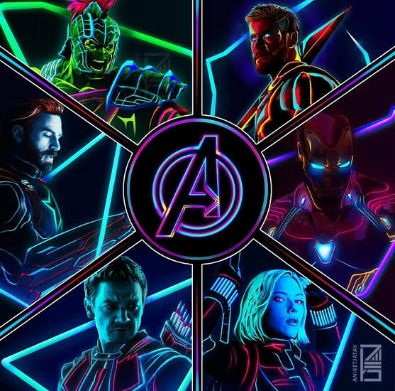 Avengers neon