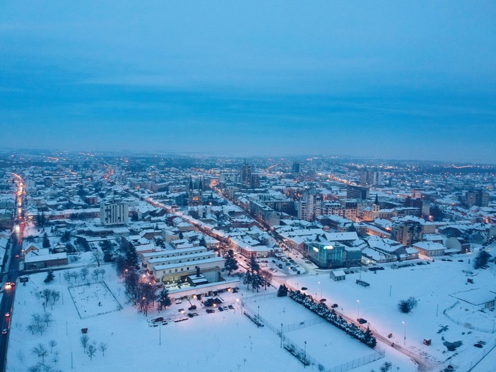 Pančevo at night
