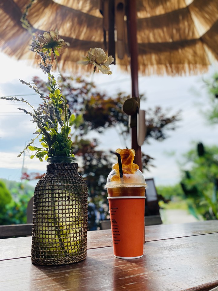 Ice coffee in Summer