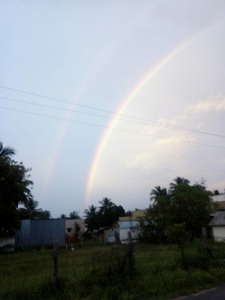 Two rainbow same time