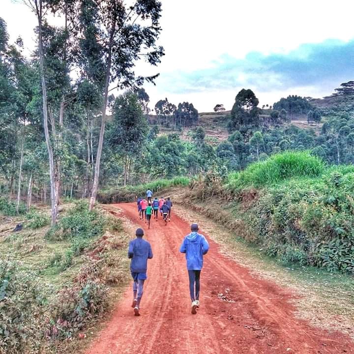 running in the rolling hills of kapchorwa
