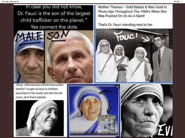 Dr. Anthony Fauci Teresa (son of pedomother Teresa )!!