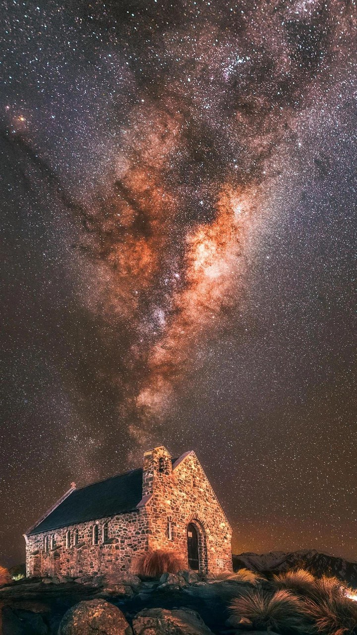 mother nature , stunning milky  way
