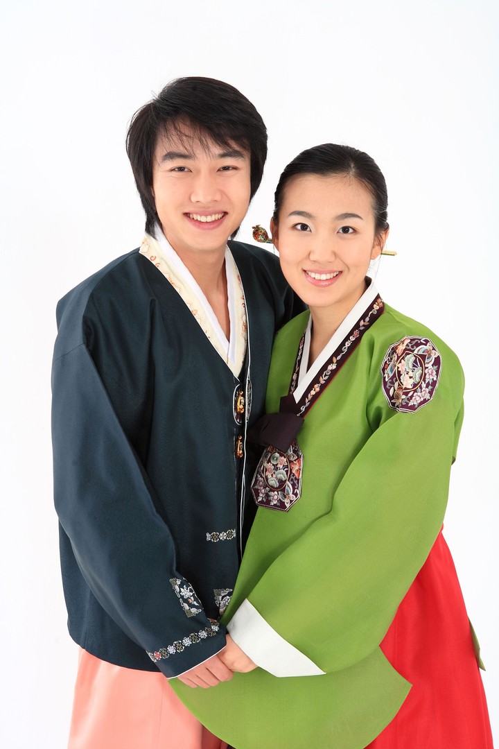 Couple in Korean Dress I