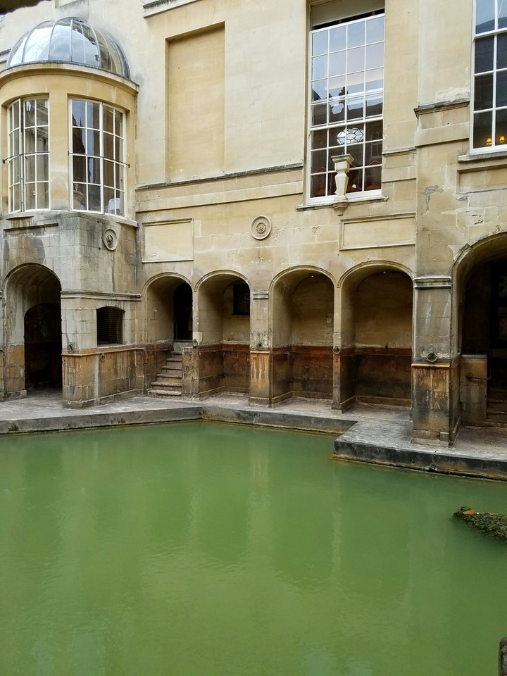 the Roman baths