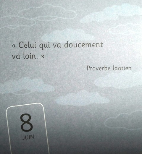 celui qui va doucement va loin
