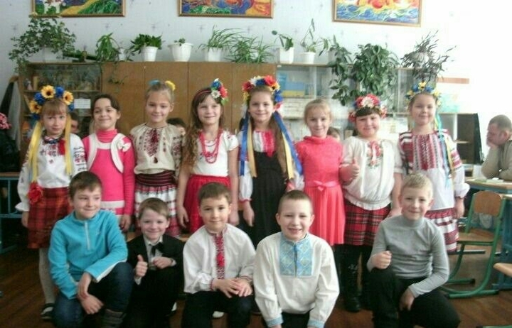 2 клас , на свято для батькив
