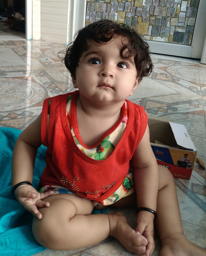 Cute little angel.