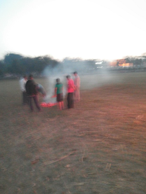 bonfire in Patna