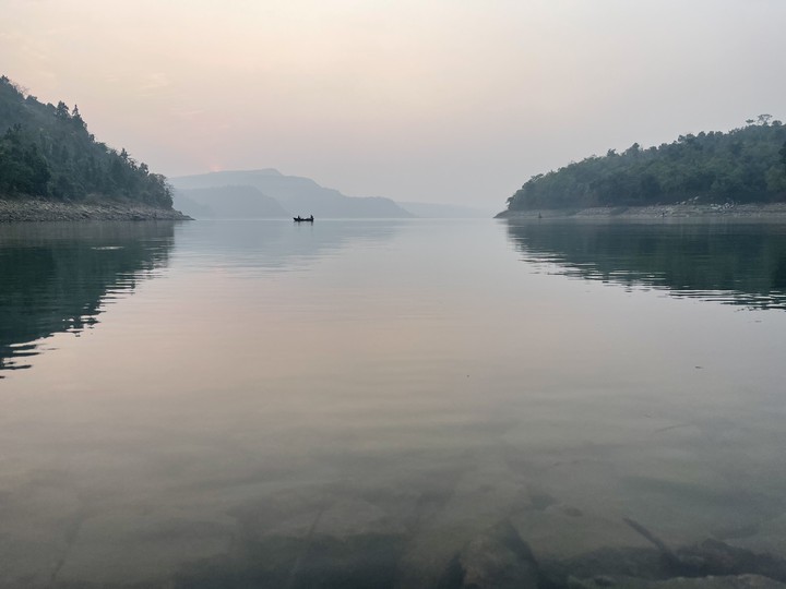 Nature sunset with lovely view