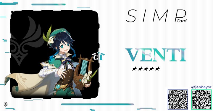 Genshin Impact / Venti simp card