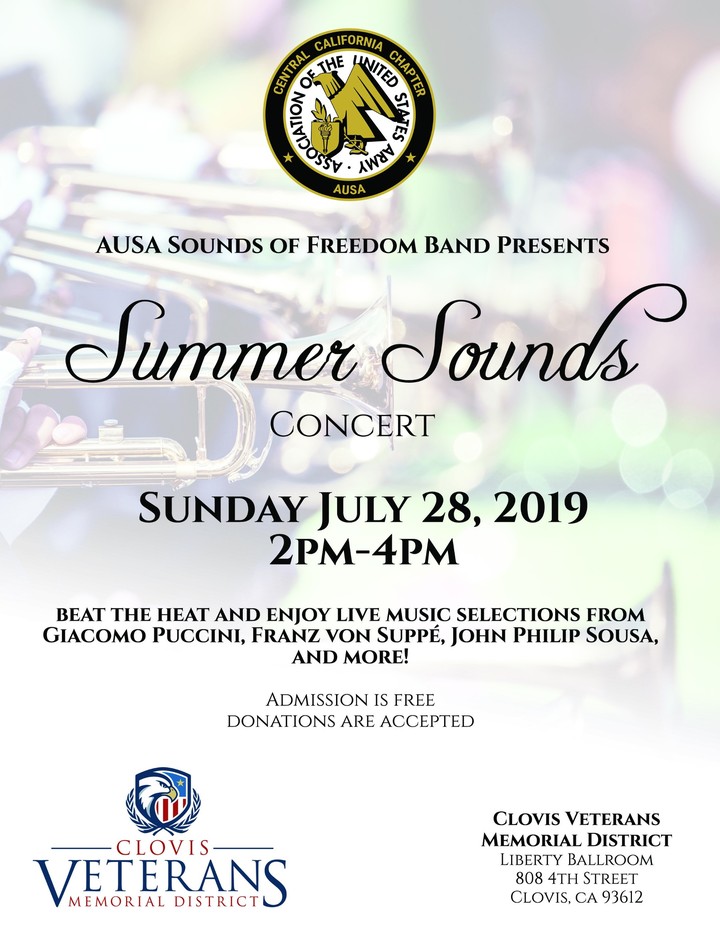 2019 summer concert flier