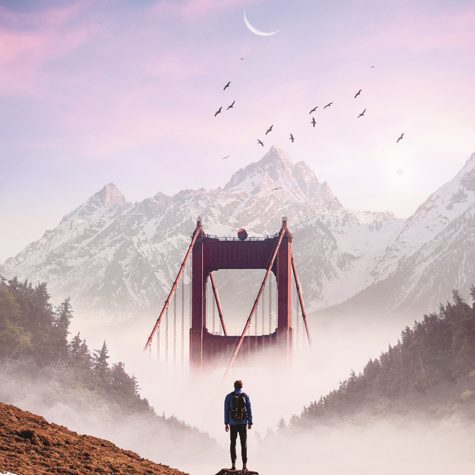 sfondi adventure, fog