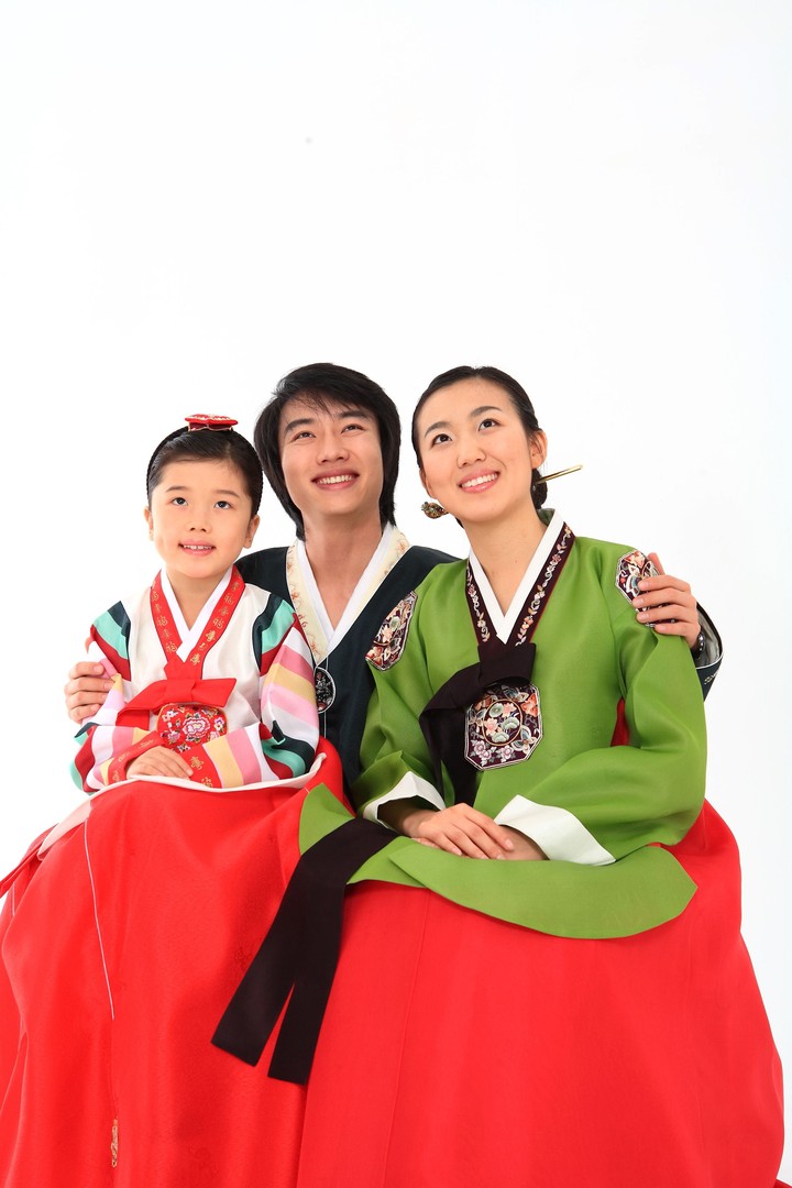 Family in Korean Dress