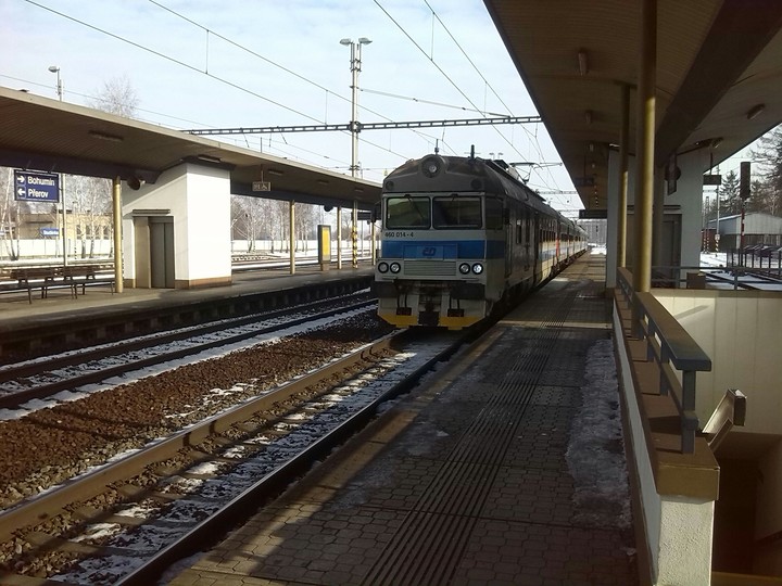 Railway station in Studénka, Czech Republic